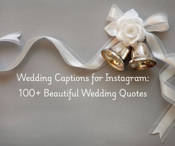 Wedding Captions for Instagram: 100+ Beautiful Wedding Quotes